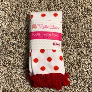 Ruffle Butts Footless Ruffle Tights Sz 12-24m